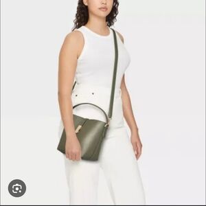 Elegant Olive Green Crossbody Bag